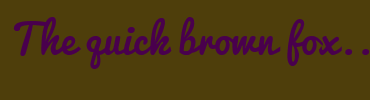 Image with Font Color 49004D and Background Color 4E3E0B
